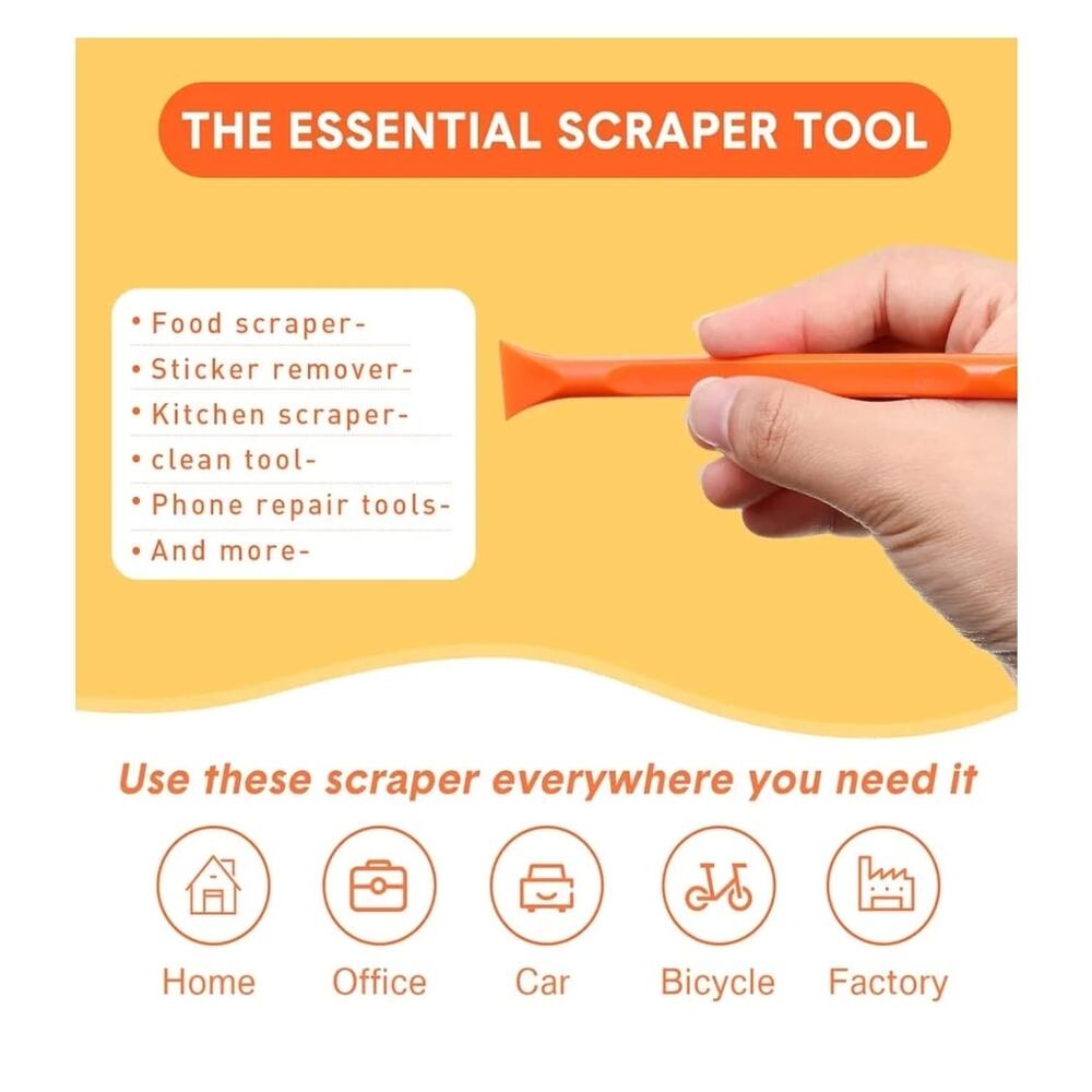 9 Pieces Plastic Scraper Tool Scratch Free Crevice Cleaning, tool‎ multipurpose - Picture 3 of 4